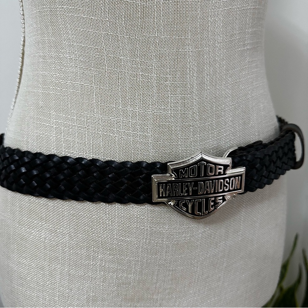 Harley-Davidson Buckle Braided Leather Belt - Picture 1 of 7